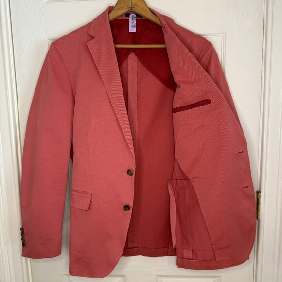 Ralph Lauren Polo Soft Stretch Chino SportCoat Blazer Adirondack Berry Size 40R - Picture 6 of 12